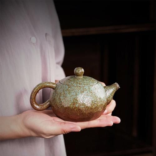 Style Retro Side Handle Teapot Stoneware Kung Fu Tea Set Household Simple Tea Making Xi Shi Pot Zen Ceramic Single Pot