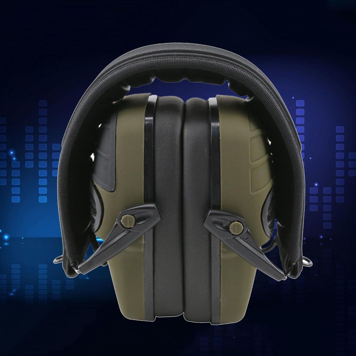 Electronic  Earmuffs Ear Protection Hearing Green