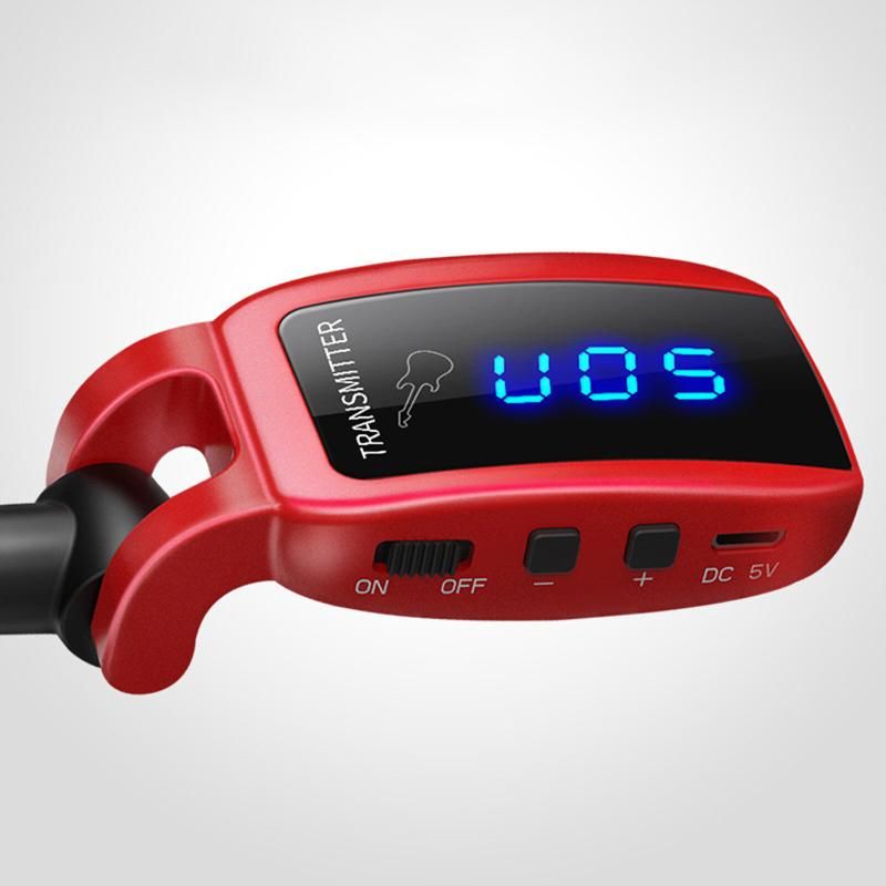 Wireless Guitar System UHF Transmitter Receiver With LED Scr