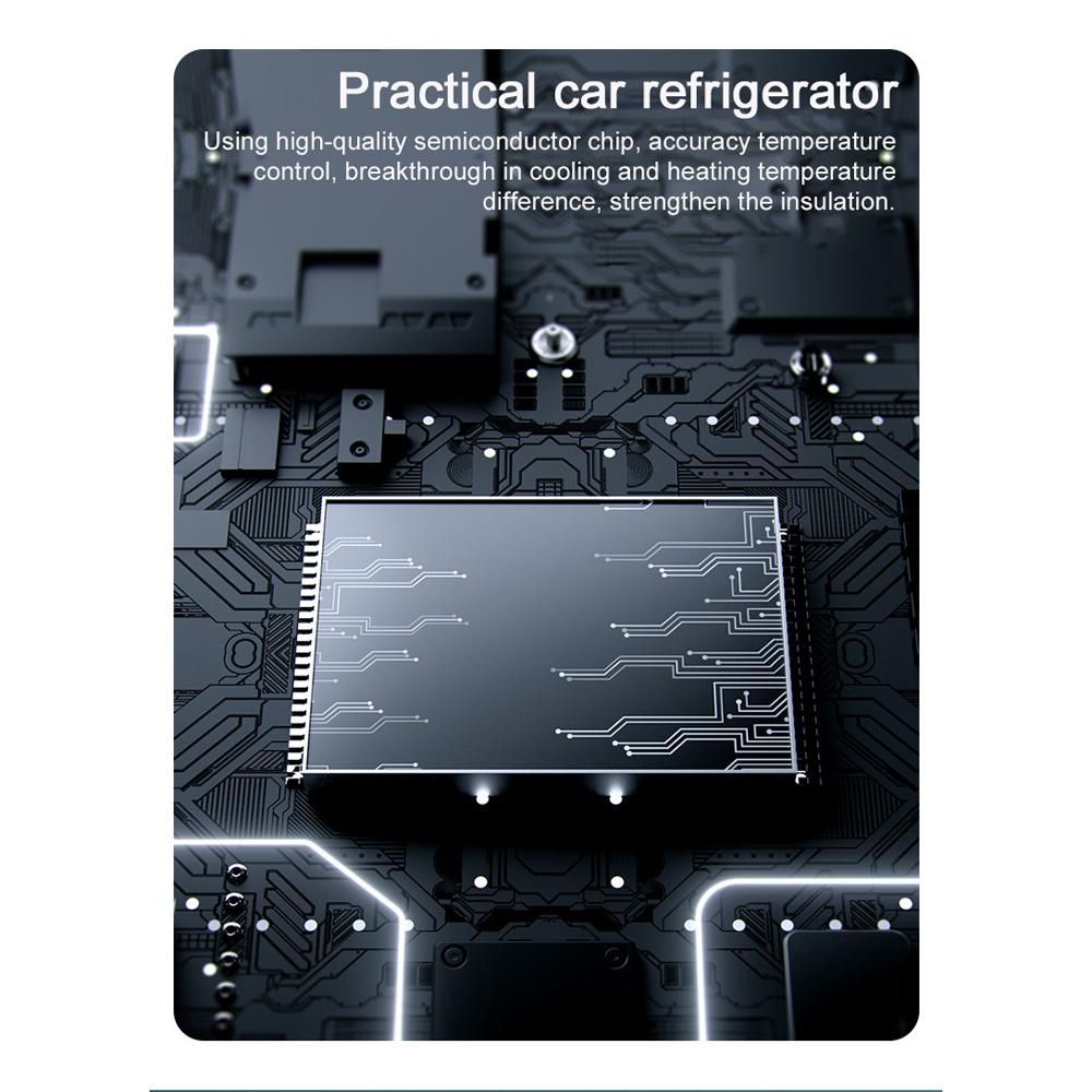 Portable Car Fridge Regrigerator 4L Small Household Silent Cooler Warmer 12V/110V with Mirror & LED Light for Skincare Cosmetics Beverage Milk Food Fruit for Car Office Bedroom Dorm Room