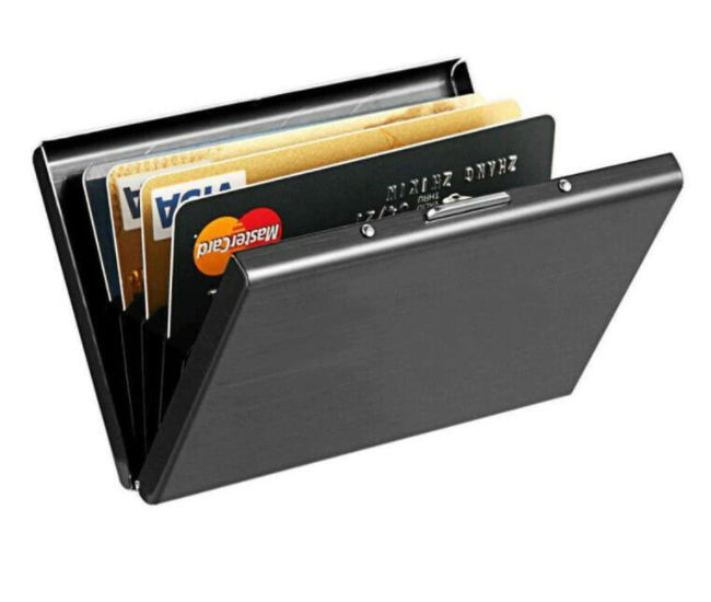 Stainless Steel Credit Card Holder Unisex Slim Anti Protect