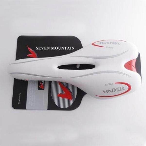 VADER Bicycle Bike Cycling Seat Race Lather Saddle White
