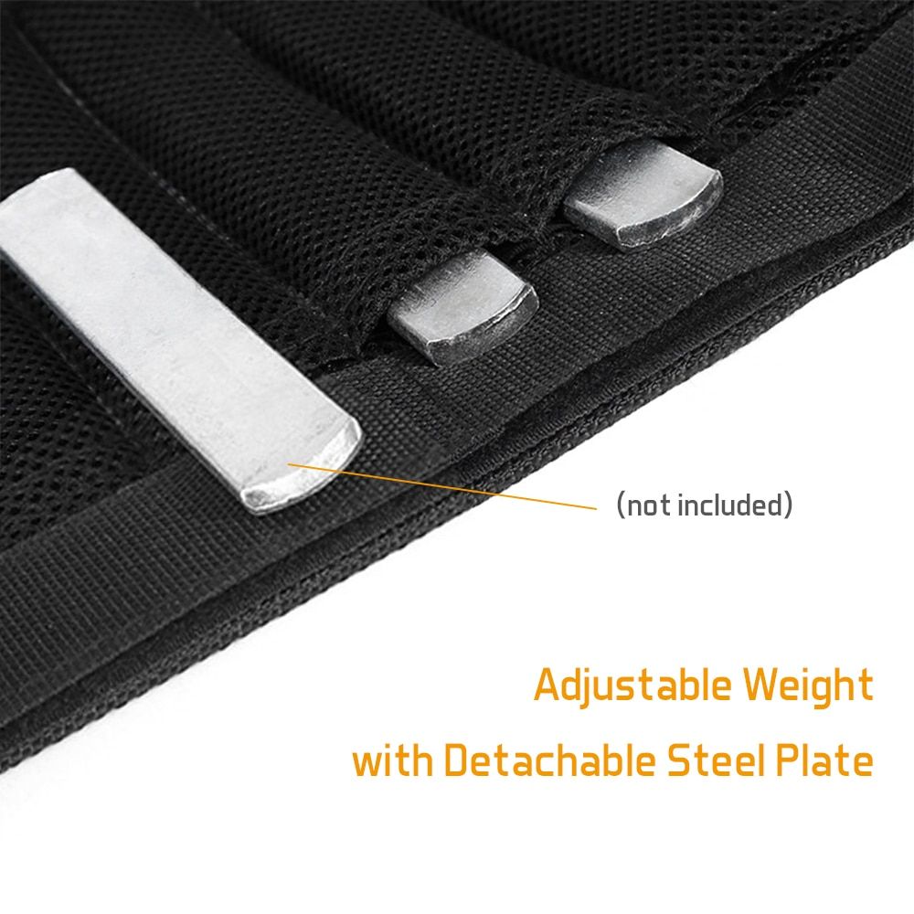 2 PCS 16kg Loading Ankle Weighted Adjustable Exercise Weight Leings Wraps Leg Strength Training For Fitness Workout Running Black