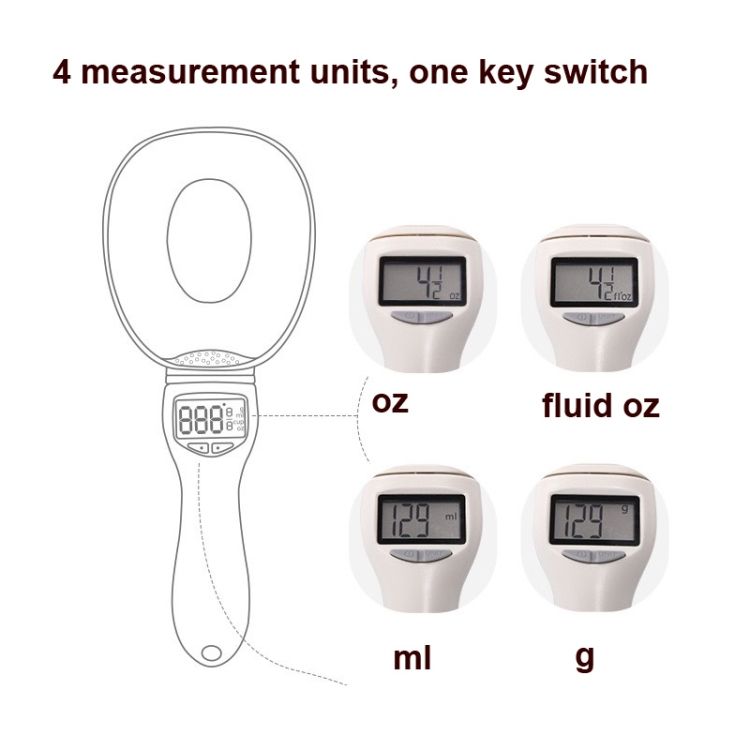 800g/0.1g Large Spoon Scale Kitchen Weighing Spoon
