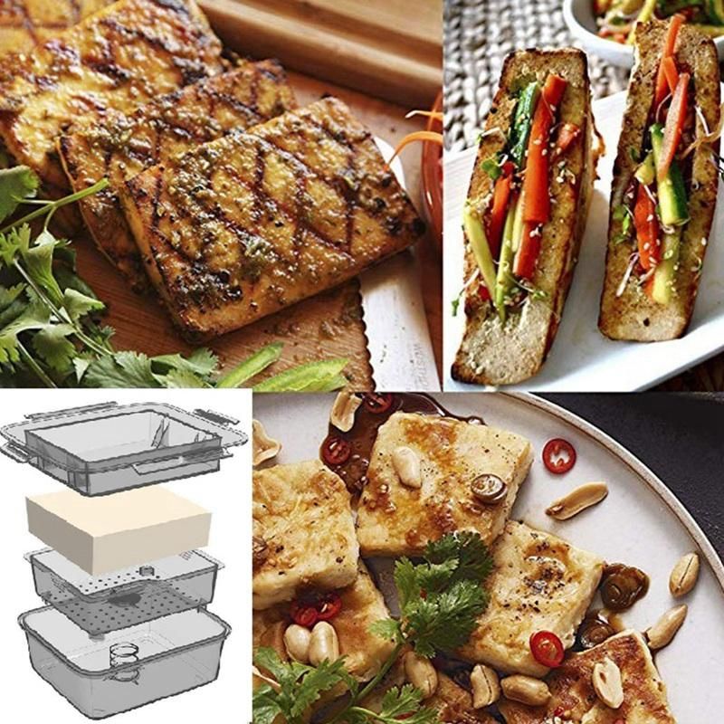 Tofu Press Tofu Drainer 3-Layer Tofu Press Built-in