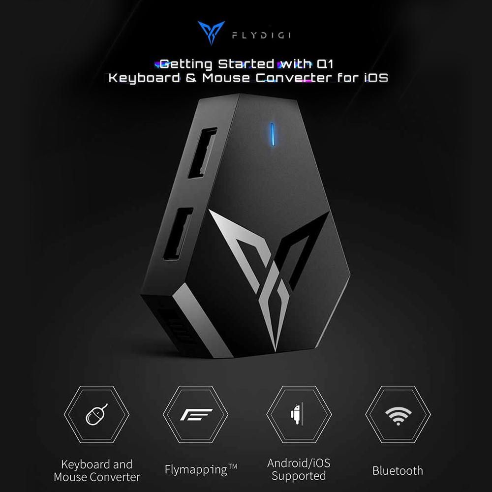 FDG Flydigi Ql Keyboard Mouse Converter for PUBG BT Mobile Game Converter for iOS Android Smartphones