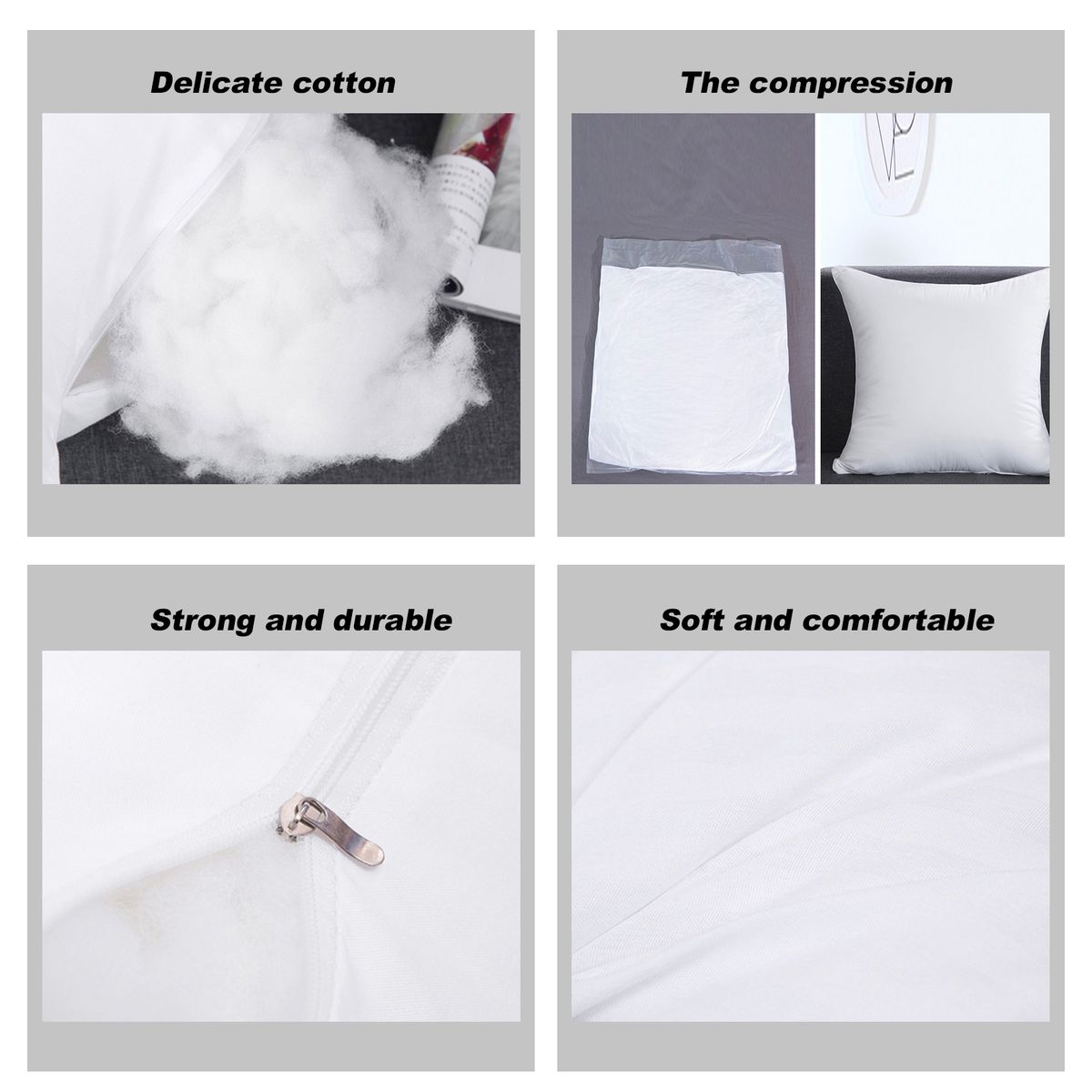 Foamily Premium Hypoallergenic Home Goods Stuffer Pillow