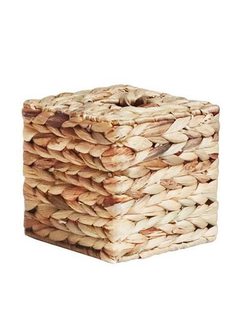 Square Tissue Box Holder Woven Tissue Box Facial Case Holder Office Home Hotel Car Table Decor Accessories