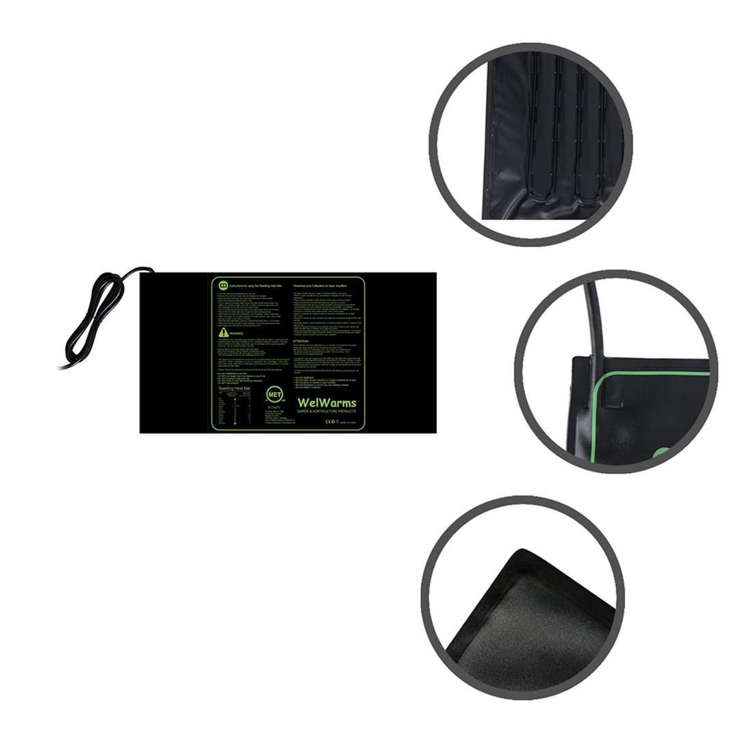 Seedling Heating Mat Waterproof Plant Germination Propagation Starter Garden Supplies US Plug 20X10 Inch