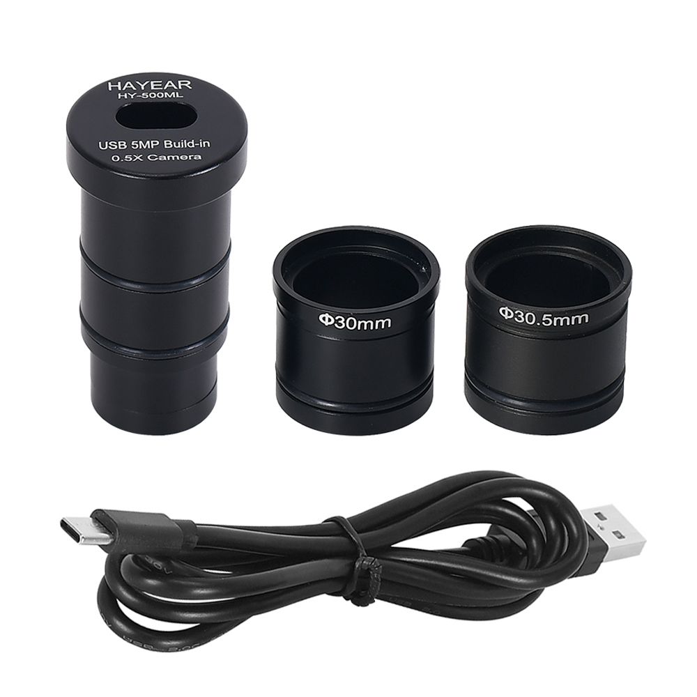 Type-C USB2.0 5MP Microscope Camera Built-in 0.5X Ocular