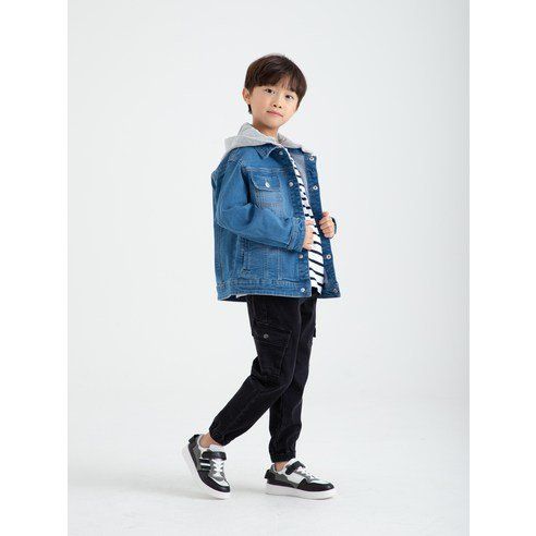 Loli Tree Children's Denim Jacket With Detachable Hood