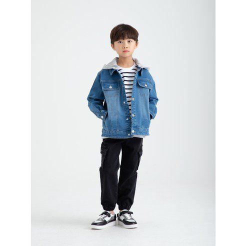 Loli Tree Children's Denim Jacket With Detachable Hood
