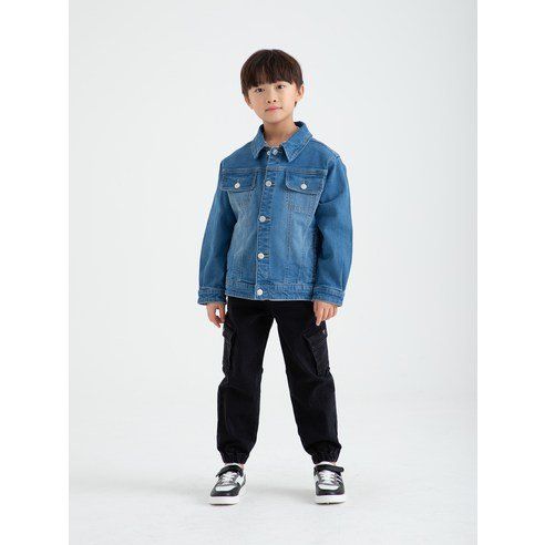 Loli Tree Children's Denim Jacket With Detachable Hood