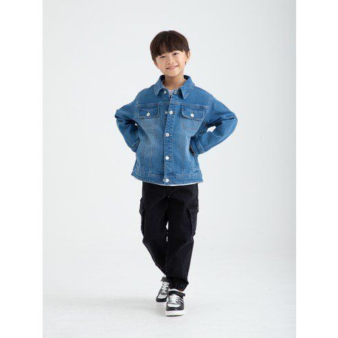 Loli Tree Children's Denim Jacket With Detachable Hood