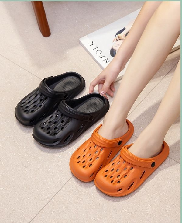 Unisex Fashion Foot Wear Waterproof Sandal/ Slides For Outdoor - Black