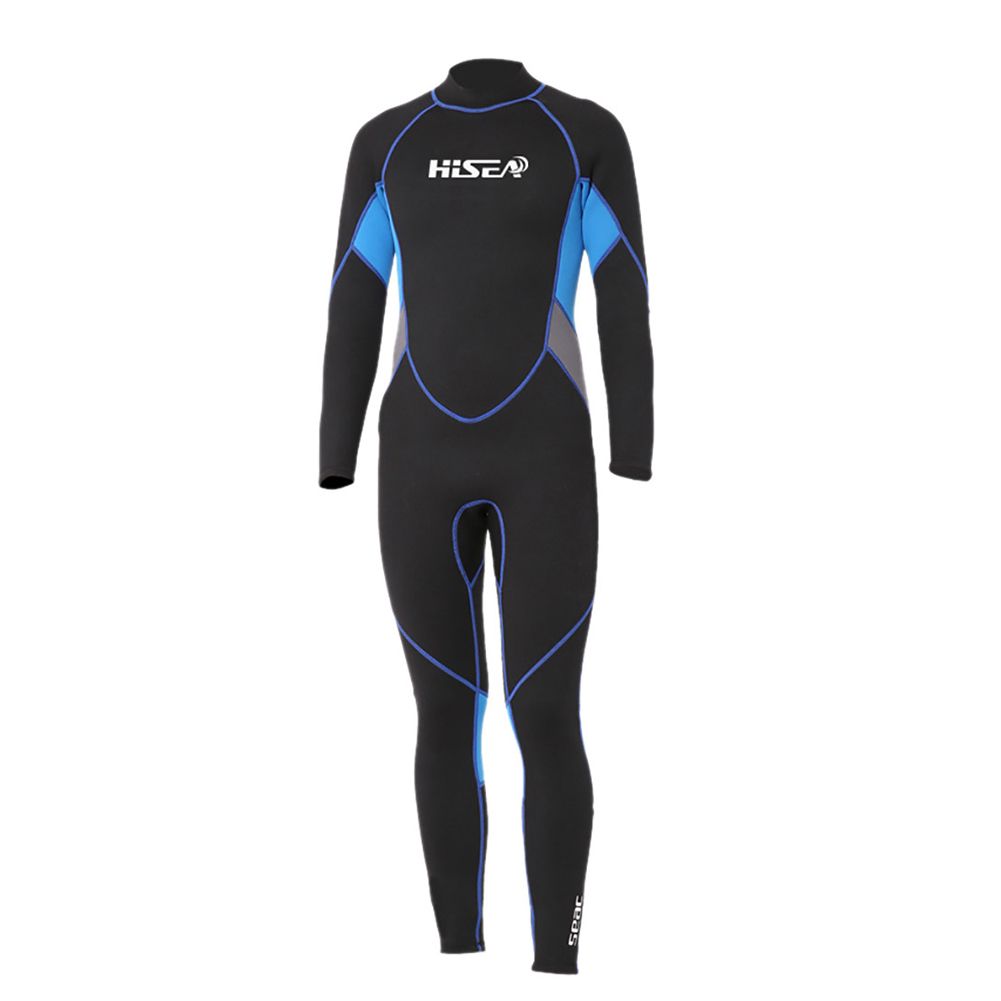 3mm Thick Neoprene Diving Suit Onepiece Couple Long-sleeved Trousers Warm Surfing Zipper Swimming