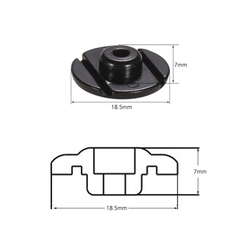 Electric Bass String Retainer Round Shape Bass Guitar Replacement Parts Accessories With Mounting Screws, Pack Of 2pcs
