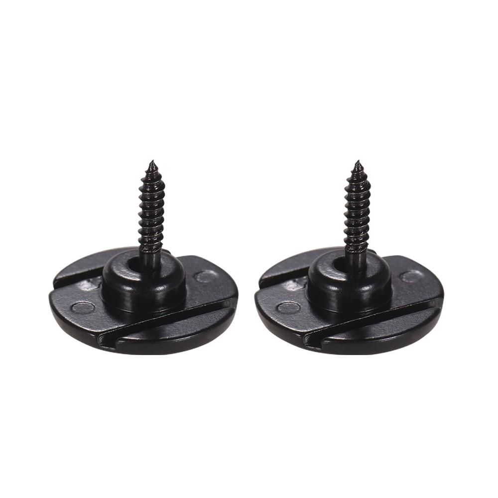 Electric Bass String Retainer Round Shape Bass Guitar Replacement Parts Accessories With Mounting Screws, Pack Of 2pcs