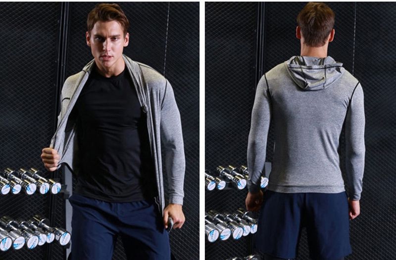 Sports Basketball Soccer Running Training Man Hoodie Jacket