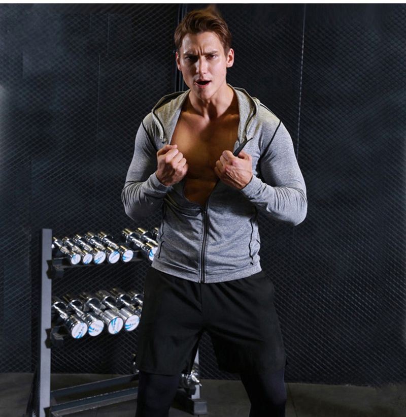 Sports Basketball Soccer Running Training Man Hoodie Jacket