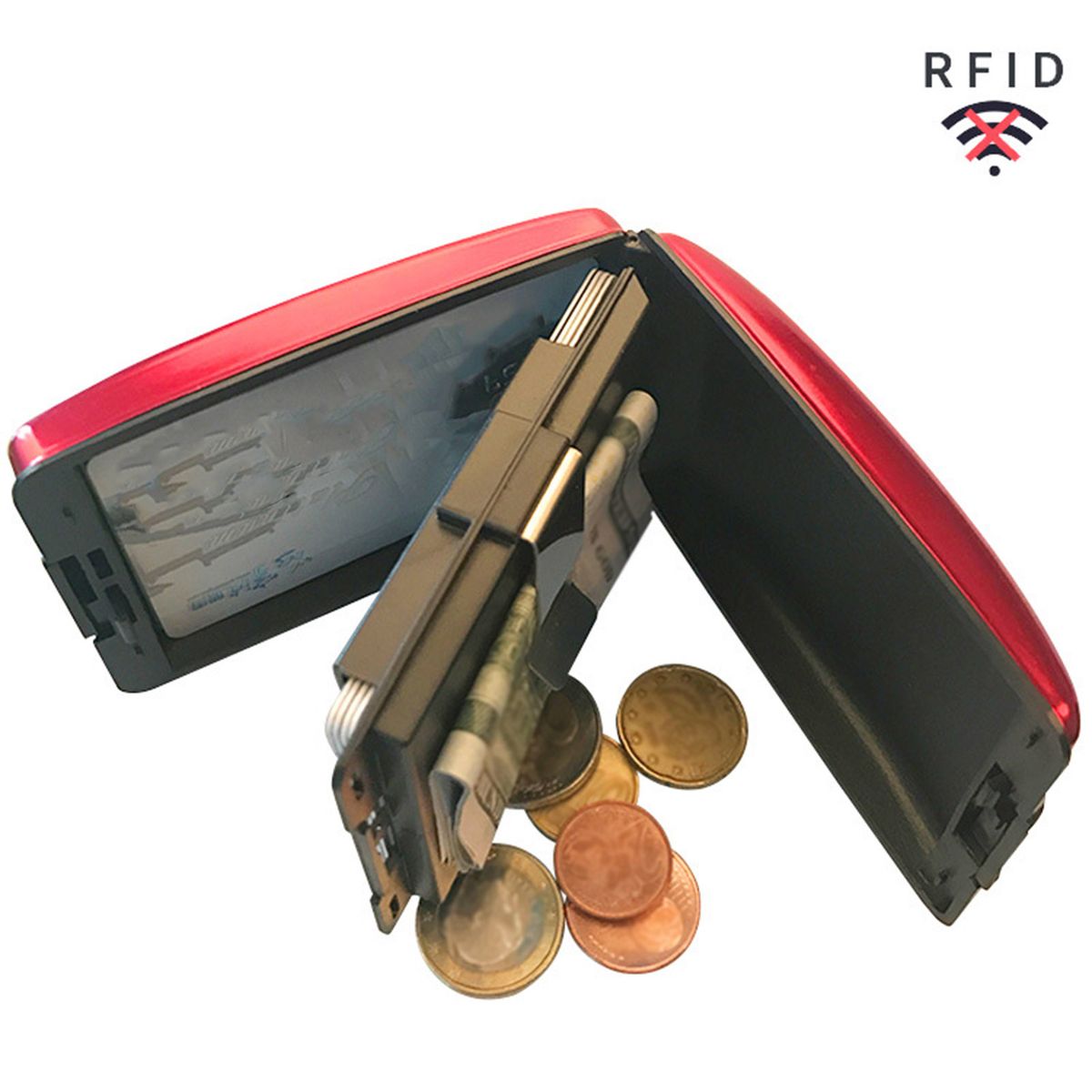 Aluminum Alloy Wallet Multi-function Card Case Aluminum Bank