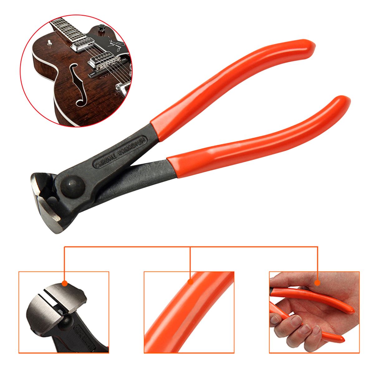 7'' Guitar Fret Wire Cutter Nipper Portable For R-epairing