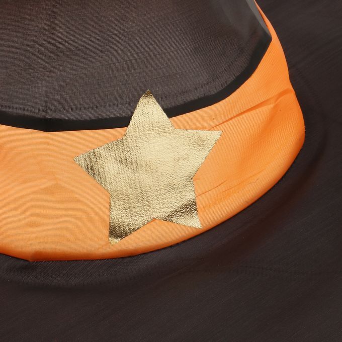 Halloween Pumpkin Cape Cloak With Cone Hat Costume Cosplay Fancy Dress