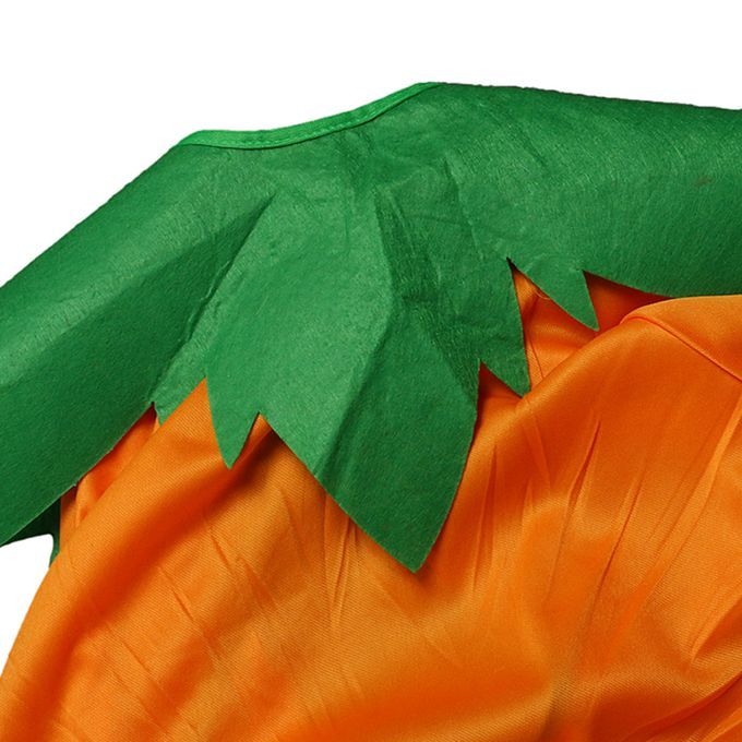 Halloween Pumpkin Cape Cloak With Cone Hat Costume Cosplay Fancy Dress