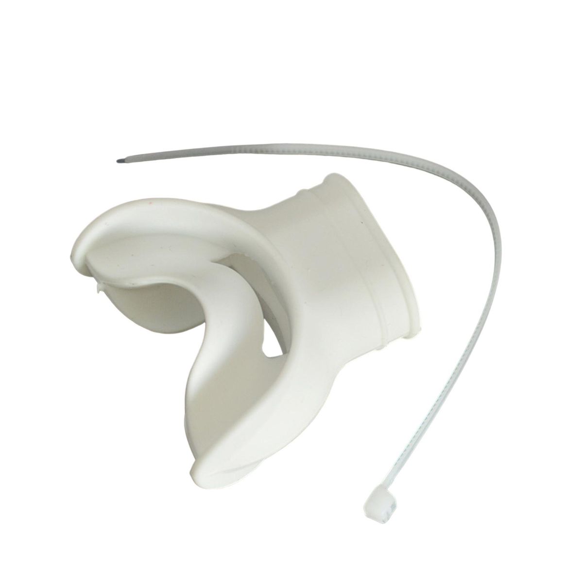1 Set Breathing Tube Mouthpiece Silicone Scuba Diving Breathing Tube Bite Mouthpiece White