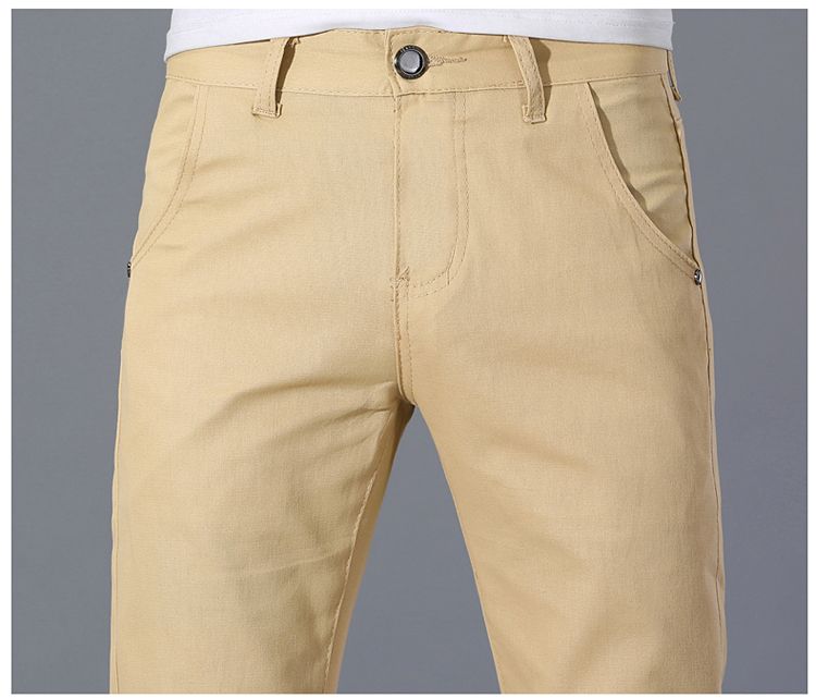 (Sky Blue)Classic 8 Color Casual Pants Men Spring Autumn New Business Fashion Co