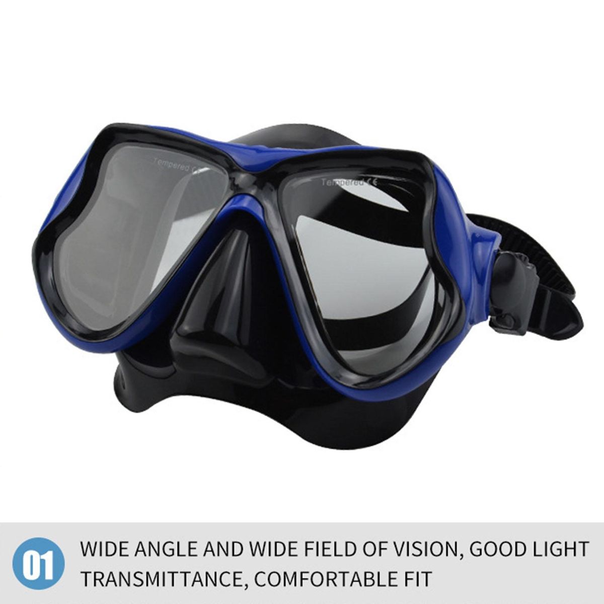 Swimming Glasses Swim Eyewear Men Women Underwater Swimming Glasses Blue