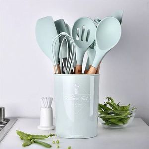12PCS Silicon Non-Stick Cooking Spoon Set- In 6 Colours