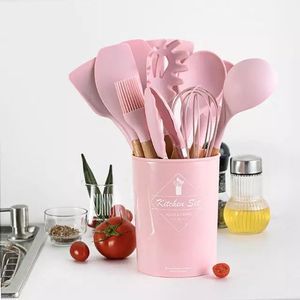 12PCS Silicon Non-Stick Cooking Spoon Set- In 6 Colours