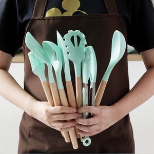12PCS Silicon Non-Stick Cooking Spoon Set- In 6 Colours