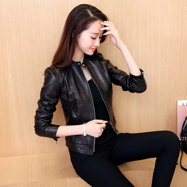 Women Long Sleeve Solid Coat Faux Leather Bomber Jacket Cape Cloak Outwear
