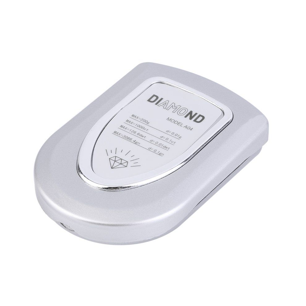 200g/0.01g Mini Digital Ele Troni  Po Ket Diamond Jewelry Balan E Weigh S Ale-silver