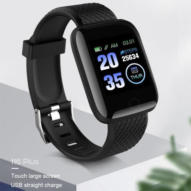 New D13 Smart Watch 116 Plus Color Screen Smart Rate Black