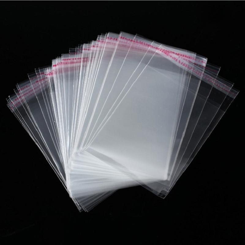 100Pcs Transparent Self Adhesive Sealed Plastic Bags