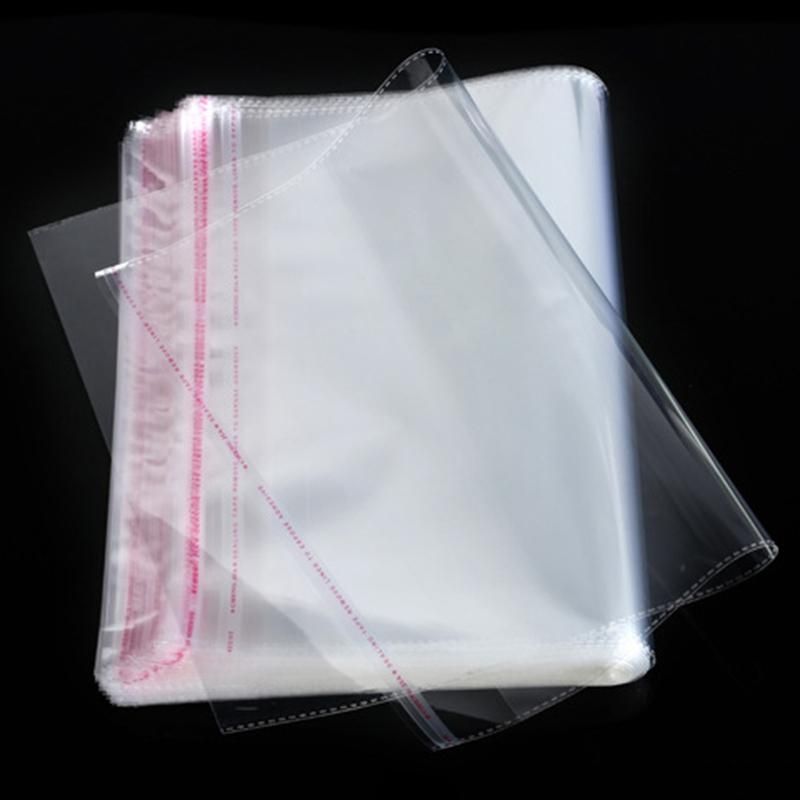 100Pcs Transparent Self Adhesive Sealed Plastic Bags