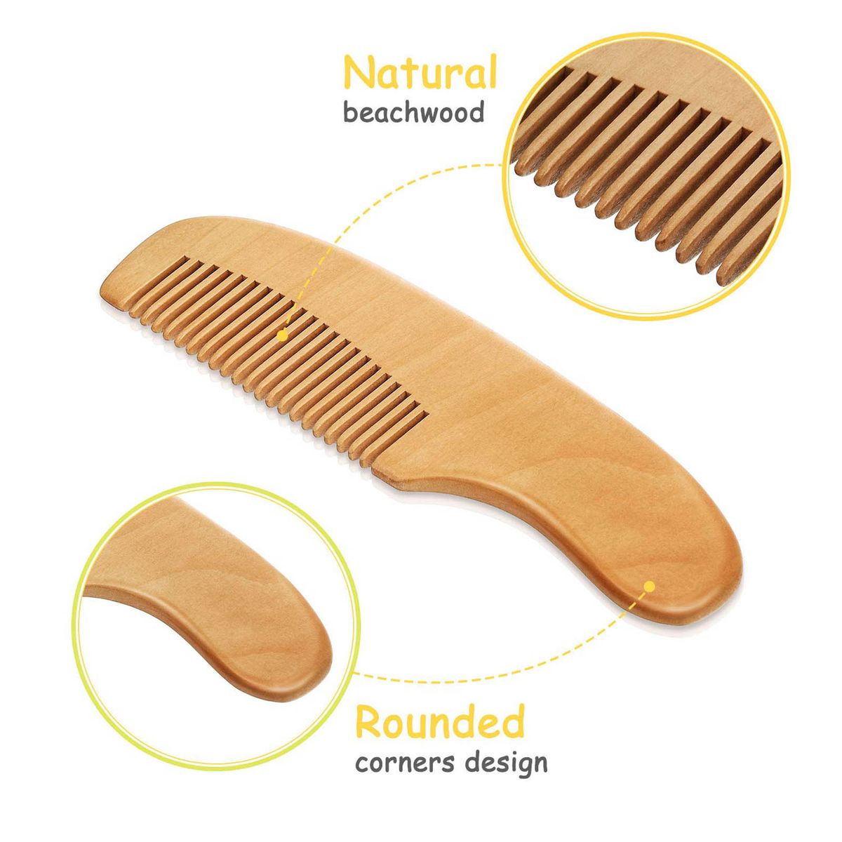 3pcs Hair Brush Comb Set Newborn Hairbrush Kit Infant Comb
