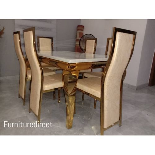 Marble 6 Seater Dinning Set (Lagos Delivery Only)