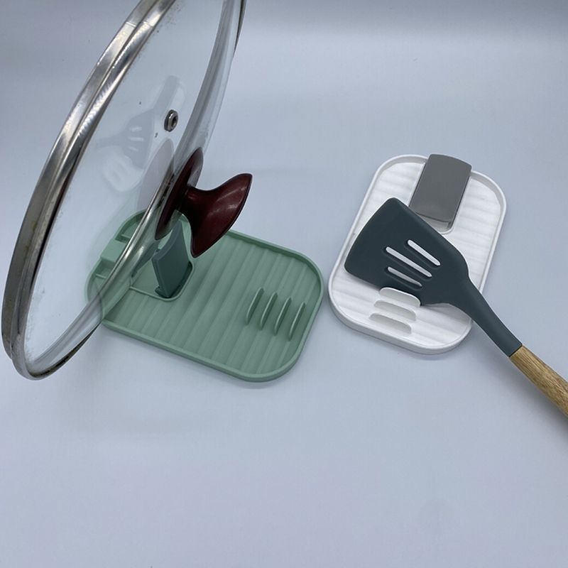 Spoon Lid Rest Pad Kitchen Spatula Holder Heat