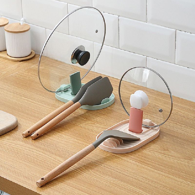 Spoon Lid Rest Pad Kitchen Spatula Holder Heat