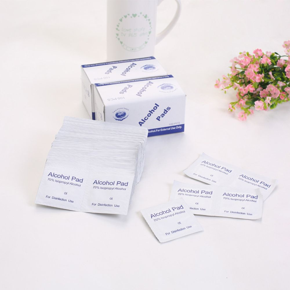 100 Pcs Disposable Cotton Pads Cleaning Wet Wipe Cleaning