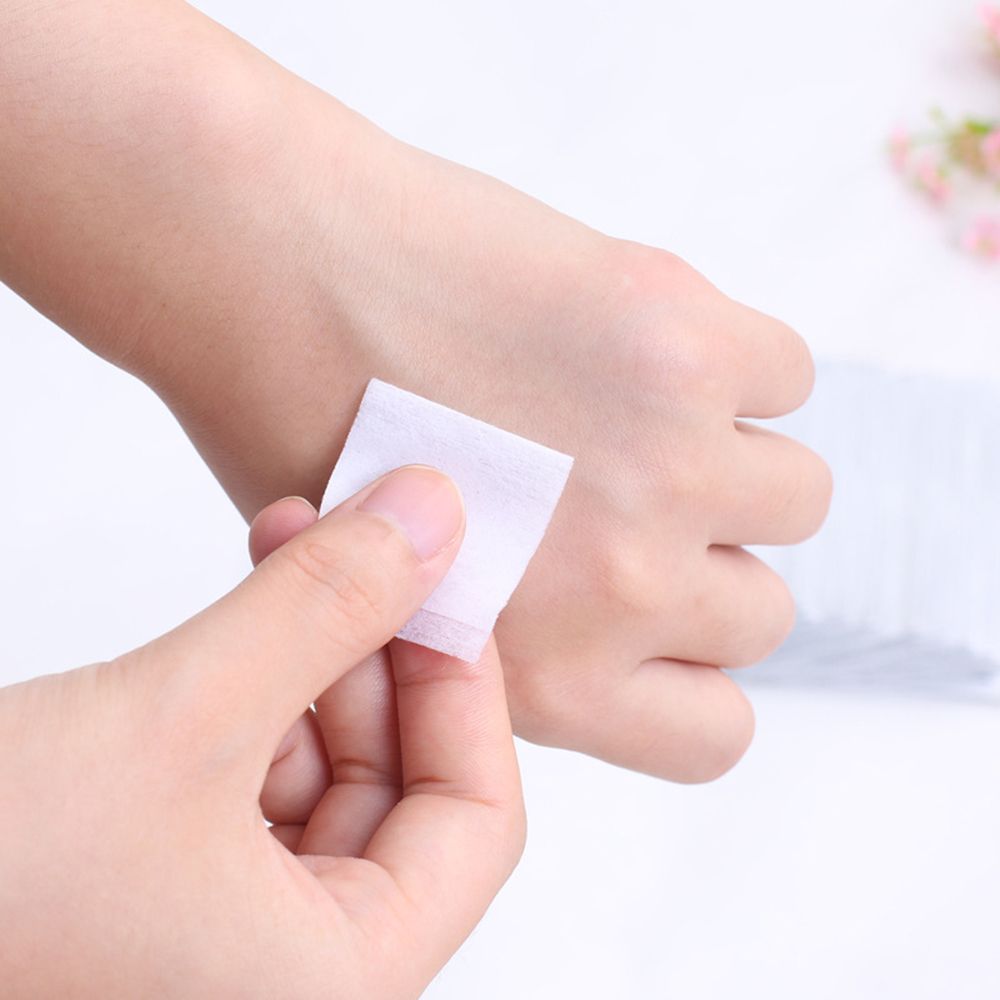 100 Pcs Disposable Cotton Pads Cleaning Wet Wipe Cleaning