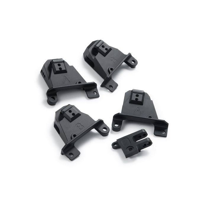 Front Rear Sho K Towers With Adjustable Mount For TRAXXAS TRX-4 1:10 R   Ar-black