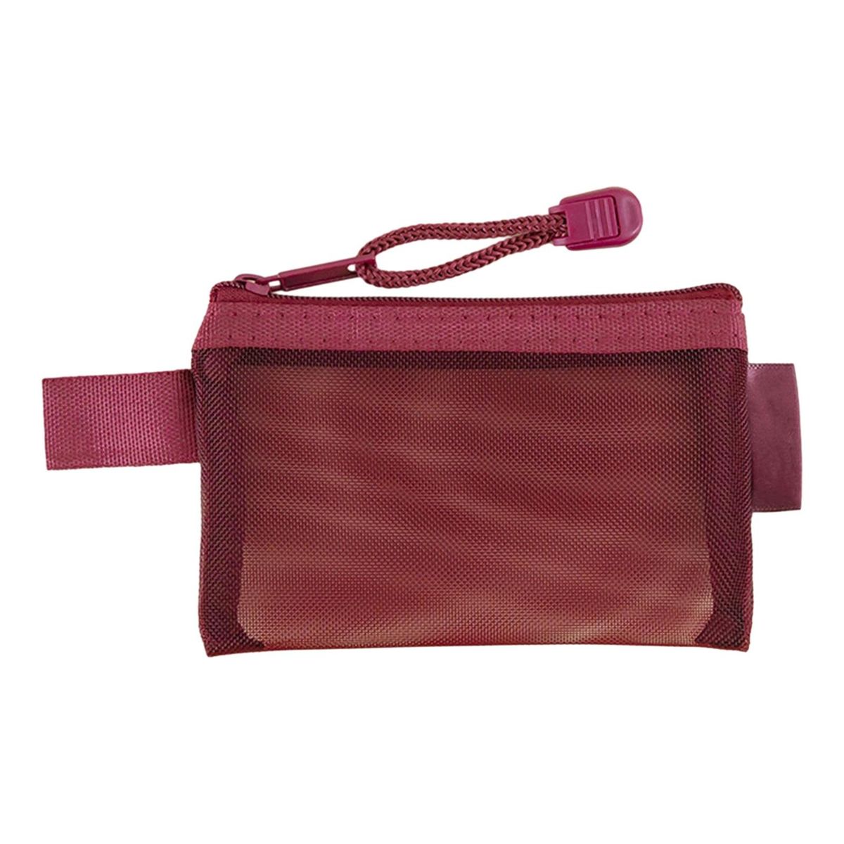 Small Purse Compact Mesh Wallet Stylish Visual Design for Home Red