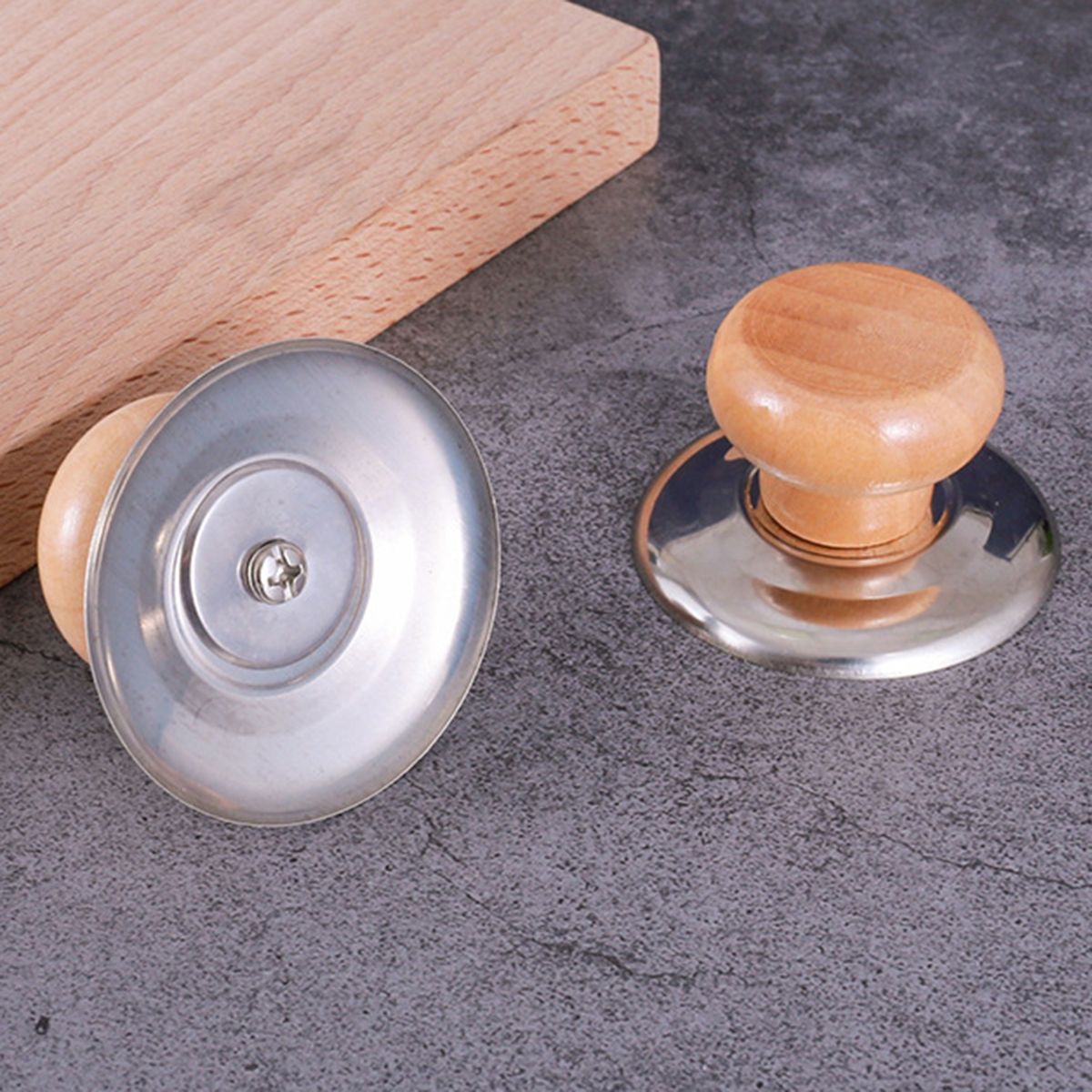 2 Pcs Pot Head Cap Wear-resistant Pot Cover Handle With Screws 2pcs