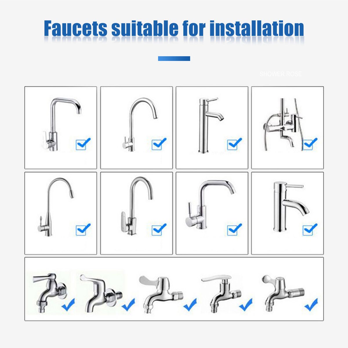 360° Rotatable Tap Head Faucet Extender 3 Water Modes