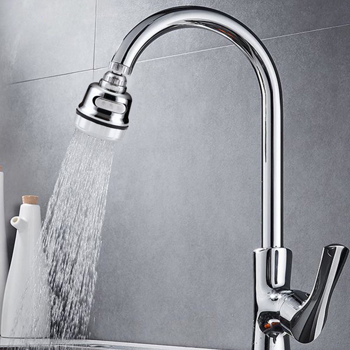 360° Rotatable Tap Head Faucet Extender 3 Water Modes
